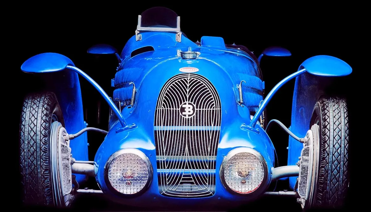 Dipinto di Andrea Del Pesco: BUGATTI TYPE 59/50B BIPLACE — olio su tela