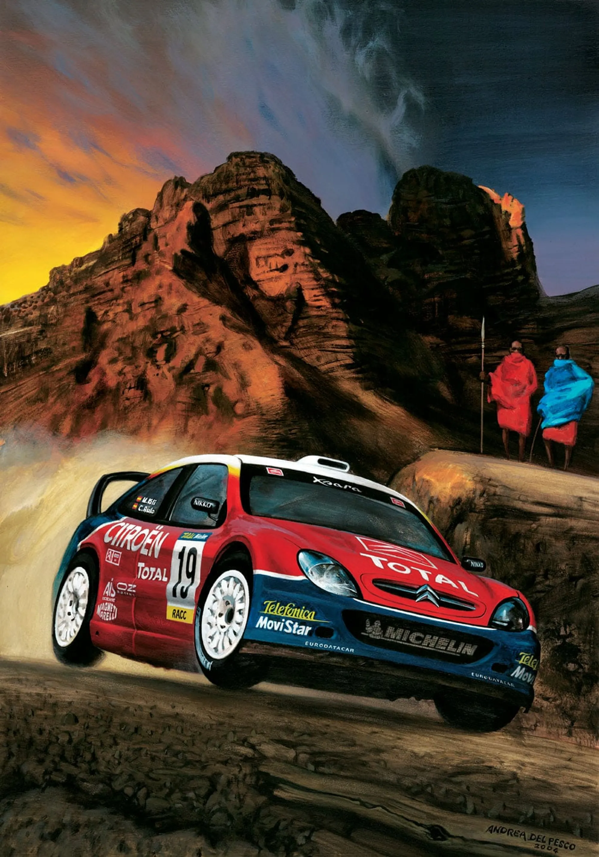Dipinto di Andrea Del Pesco: CITROËN XSARA 2003 — Acrilico su tavola