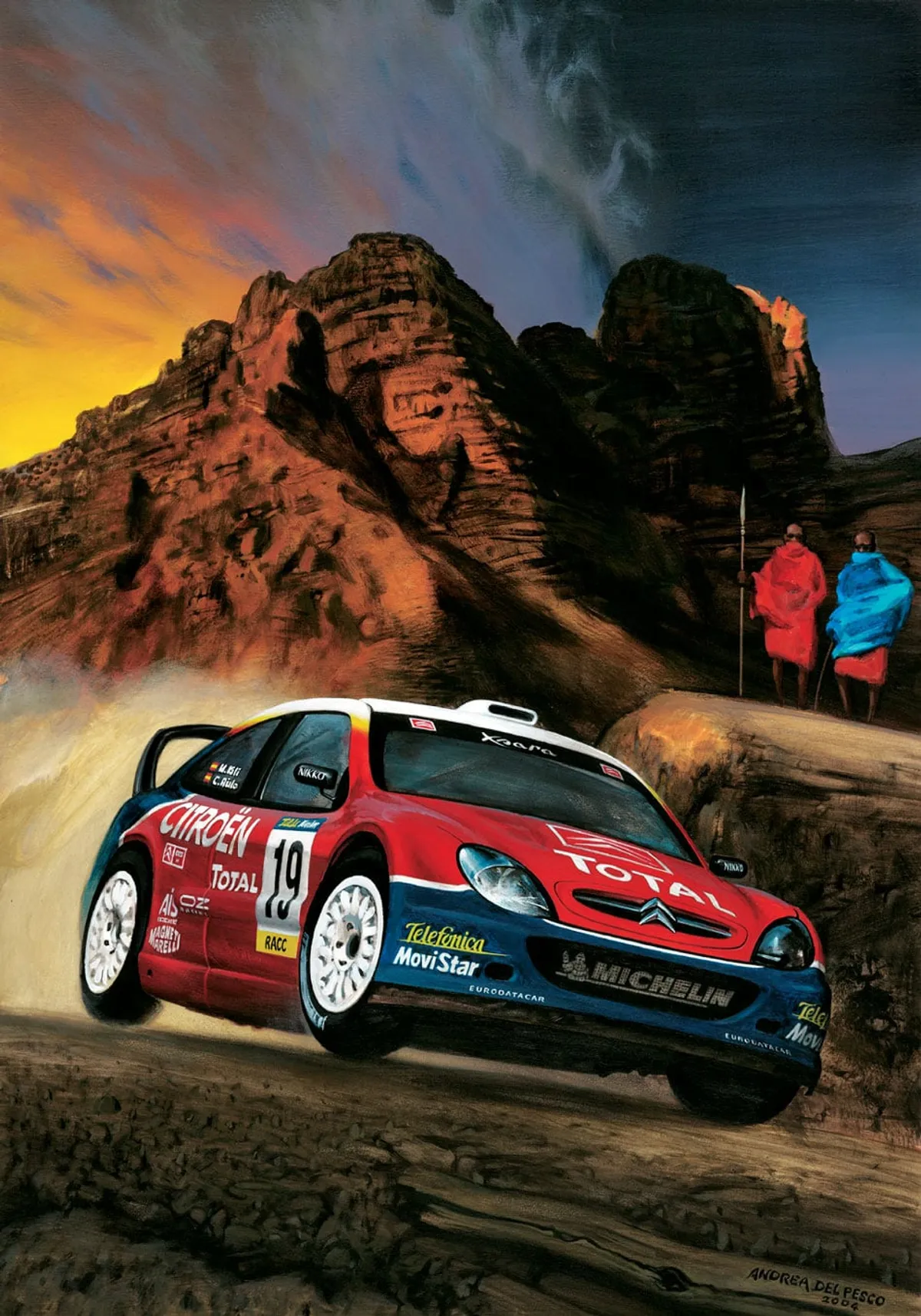 Dipinto di Andrea Del Pesco: CITROËN XSARA 2003 — Acrilico su tavola