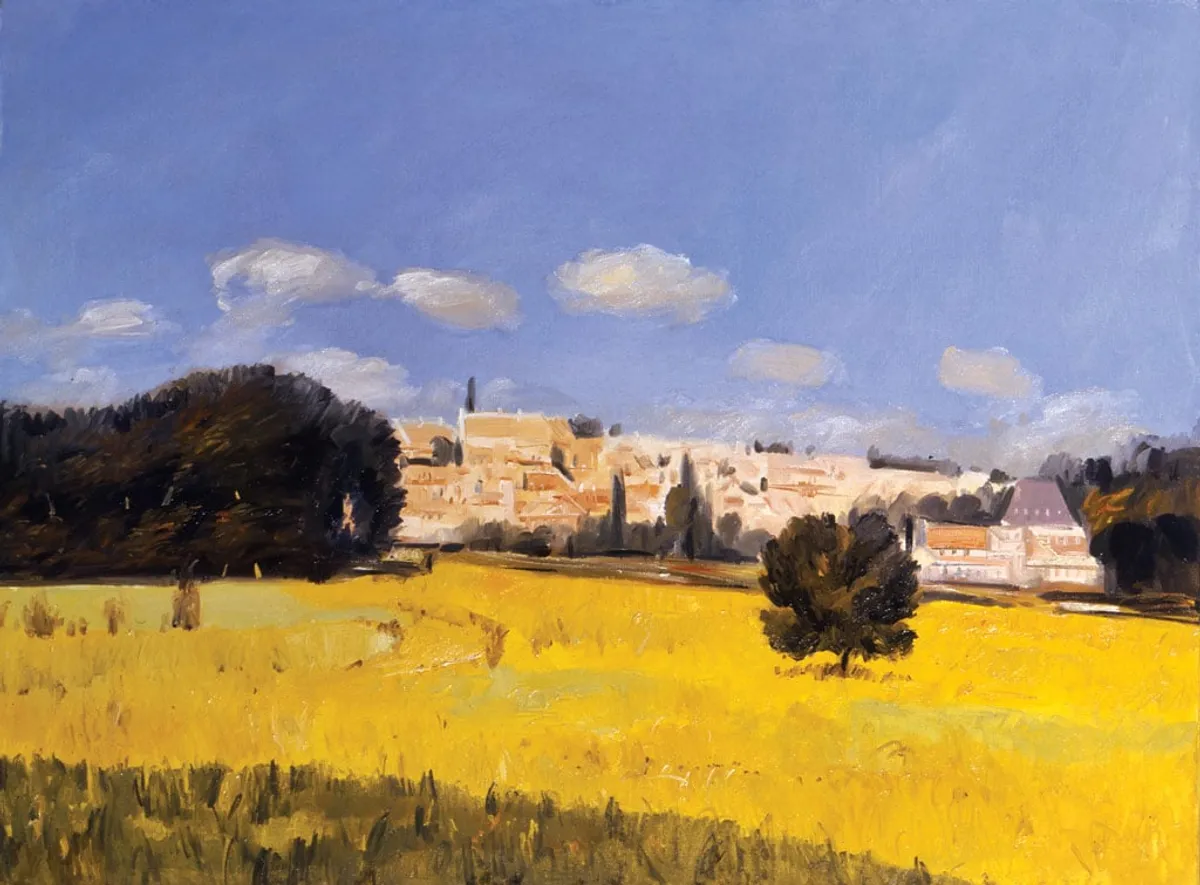 Copia d'arte dipinta da Andrea Del Pesco: Vue de Saint-Cloud (originale di Alfred SISLEY)